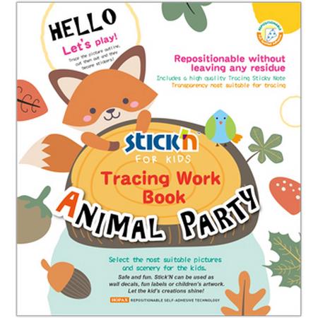 Stickn Werkboek - Dieren Tekenen met Overtrekpapier: Creatief en educatief werkboek voor kinderen met dierenafbeeldingen en overtrekpapier